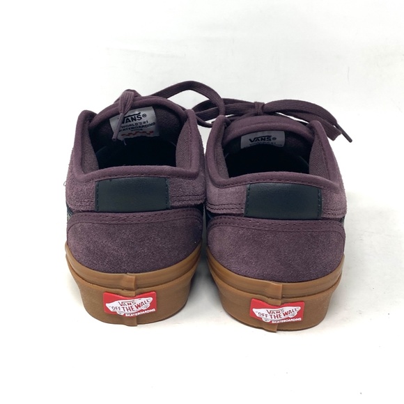VANS Chukka Low Sidestripe Canvas Suede Wine Gum Women's Shoes Skate VN0A5KQZK10 - Picture 7 of 10